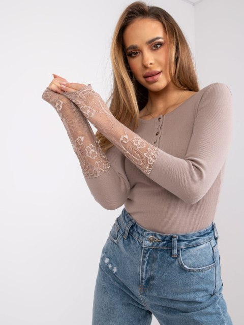 Bluzka RV-BZ-7532.29 ciemny bezowy S