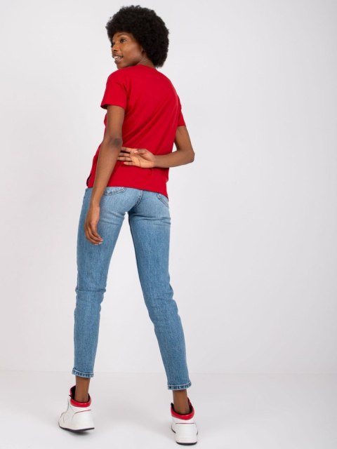 T-shirt TW-TS-1004.24X ciemny czerwony M