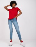 T-shirt TW-TS-1004.24X ciemny czerwony M