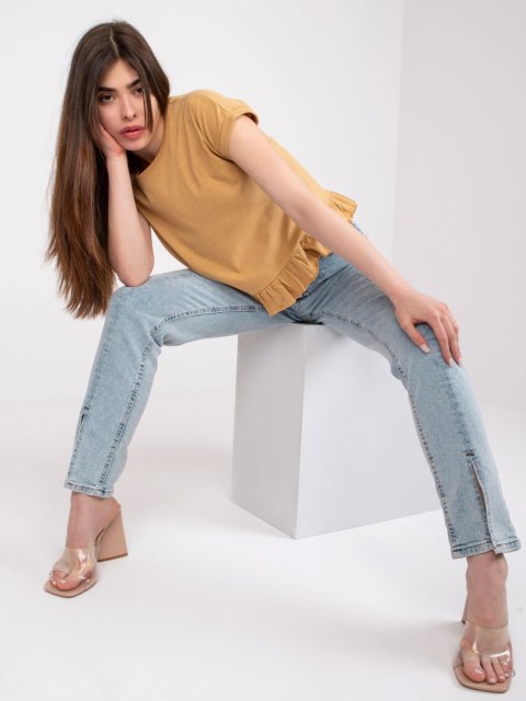 T-shirt TW-TS-1053.21X camelowy M