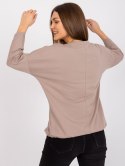 Bluzka RV-BZ-7545.42P ciemny bezowy L/XL