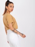 T-shirt TW-TS-1002.28X camelowy S