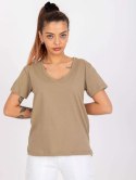 T-shirt TW-TS-1002.28X ciemny bezowy L