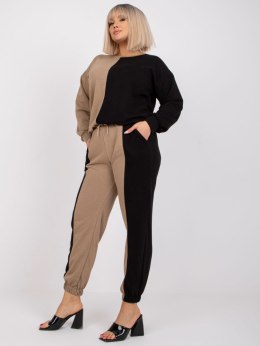 Komplet EM-KMPL-639.88 czarno-beżowy S/M