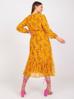 Sukienka RO-SK-ELB-2309.98 ciemny żółty M