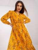Sukienka RO-SK-ELB-2309.98 ciemny żółty M