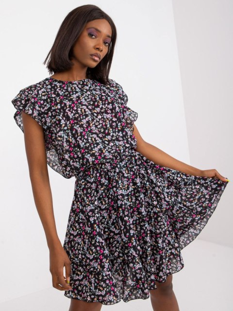 Sukienka CHA-SK-3003-1.37 czarno-różowy S