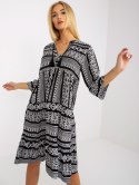 Sukienka D73771M30214A1EN czarno-biały XS