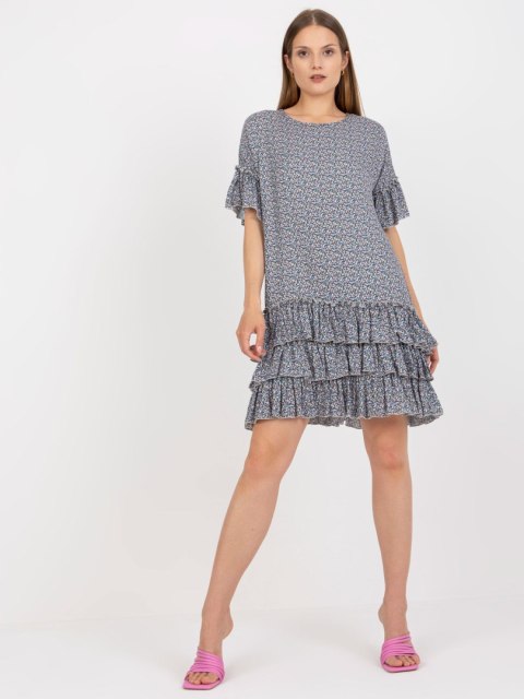 Sukienka CHA-SK-1420.19 ciemny niebieski S/M