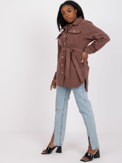 Koszula LK-KS-508481.88 brązowy L/XL