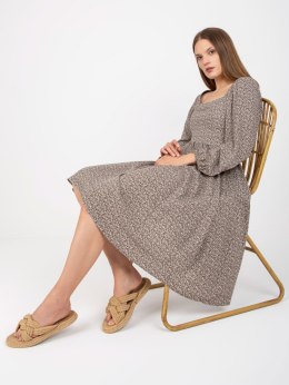 Sukienka CHA-SK-5803.29 ciemny bezowy S/M