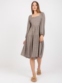 Sukienka CHA-SK-5803.29 ciemny bezowy S/M