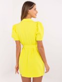 Sukienka DHJ-SK-A6311.39 żółty