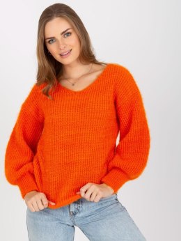 Sweter TW-SW-BI-9029.84 pomarańczowy