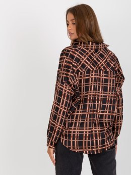 Koszula EM-KS-3292.69P czarno-beżowy