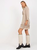 Sukienka TW-SK-BI-0761-1.73P beżowy L