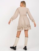 Sukienka TW-SK-BI-0761-1.73P beżowy S