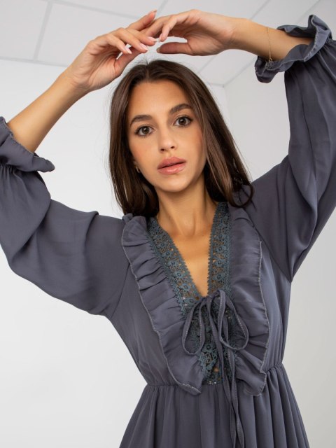 Sukienka TW-SK-BI-0761-1.73P grafitowy L