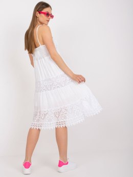 Sukienka TW-SK-BI-82345.19P biały S