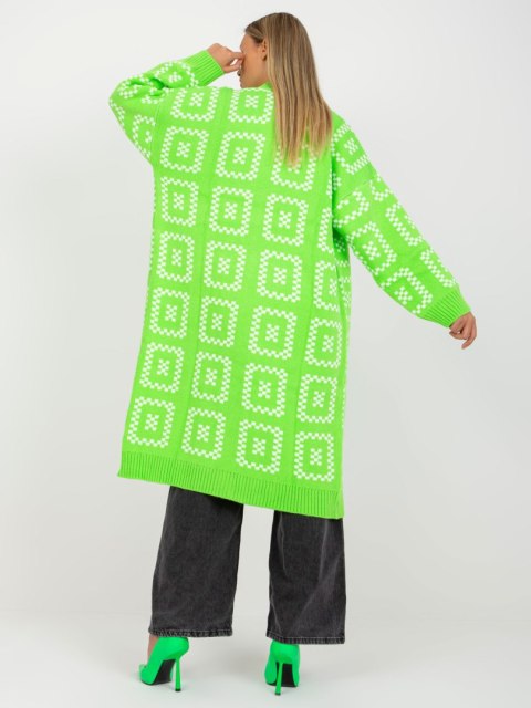 Sweter LC-SW-0296.08P fluo zielony