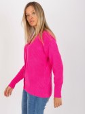 Sweter LC-SW-0321.06X fluo różowy