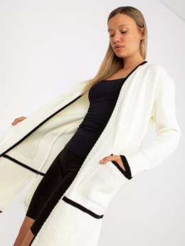 Sweter LC-SW-0340.42P biało-czarny