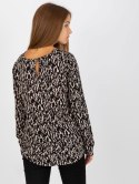Bluzka D73771M10971AEN czarno-beżowy XS
