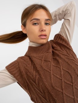 Kamizelka D90027W90785B2 brązowy S/M