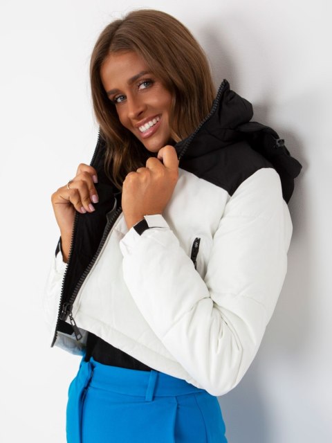 Kurtka NM-KR-D2-3825.68P biało-czarny XL