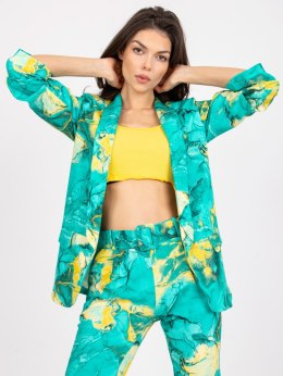 Marynarka DHJ-MA-7684A-1.22X turkusowy 2XL