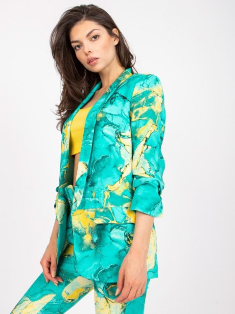 Marynarka DHJ-MA-7684A-1.22X turkusowy 2XL