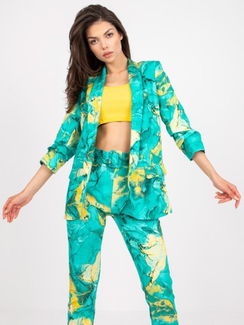 Marynarka DHJ-MA-7684A-1.22X turkusowy 2XL