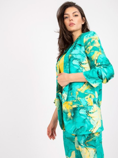 Marynarka DHJ-MA-7684A-1.22X turkusowy 2XL