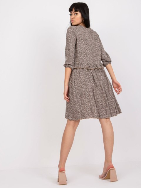 Sukienka CHA-SK-1710-1.52 brązowy S/M