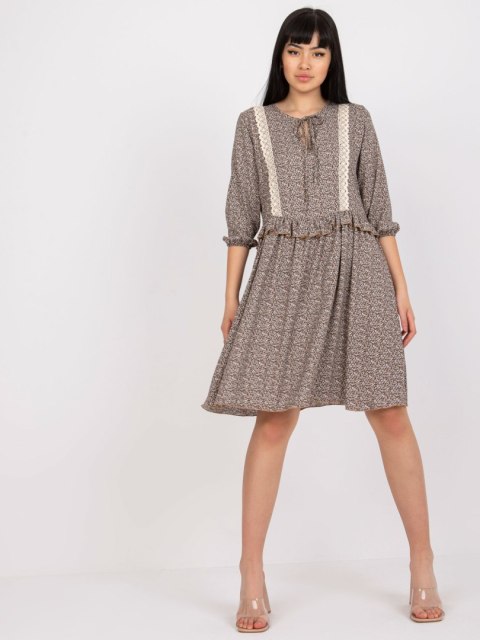 Sukienka CHA-SK-1710-1.52 brązowy S/M