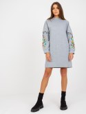 Sukienka MB-SK-8023.26 szary L/XL