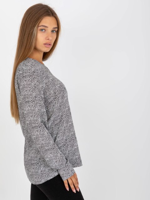 Bluzka D73771M10971AEN czarno-biały XS