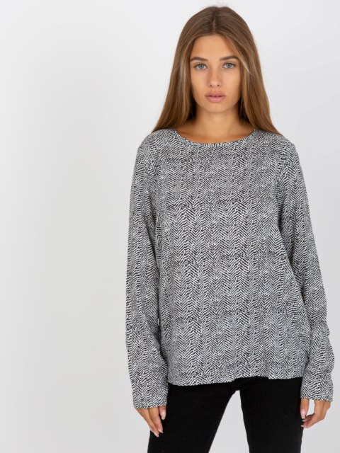 Bluzka D73771M10971AEN czarno-biały XS