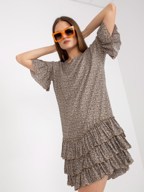 Sukienka CHA-SK-1420.19 ciemny bezowy L/XL