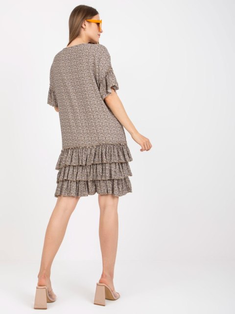 Sukienka CHA-SK-1420.19 ciemny bezowy L/XL