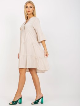 Sukienka D73761M30214A1EN jasny beżowy XS