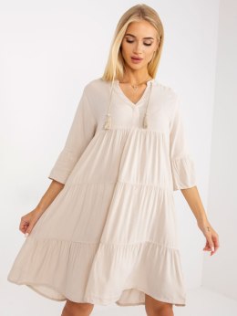 Sukienka D73761M30214A1EN jasny beżowy XS