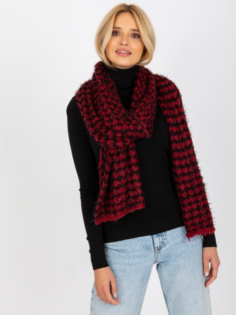 Szalik AT-SZ-3710.88 czarno-czerwony