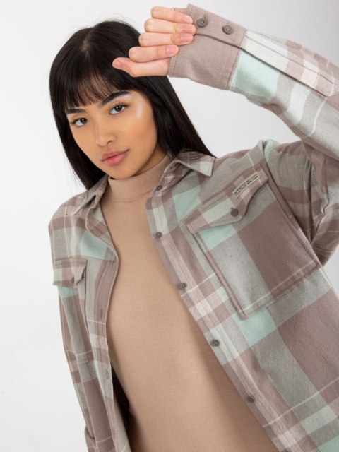 Koszula D71720W11085A ciemny bezowy S