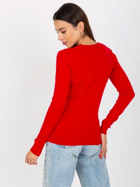 Sweter NM-SW-J52001.02P czerwony