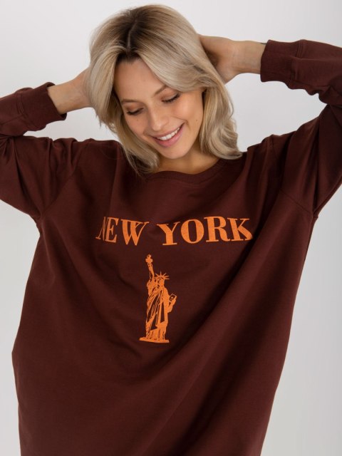 Bluza VI-BL-3212.15X brązowo-pomarańczowy