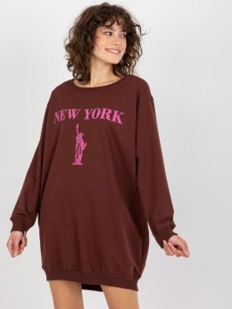 Bluza VI-BL-3212.15X brązowo-różowy