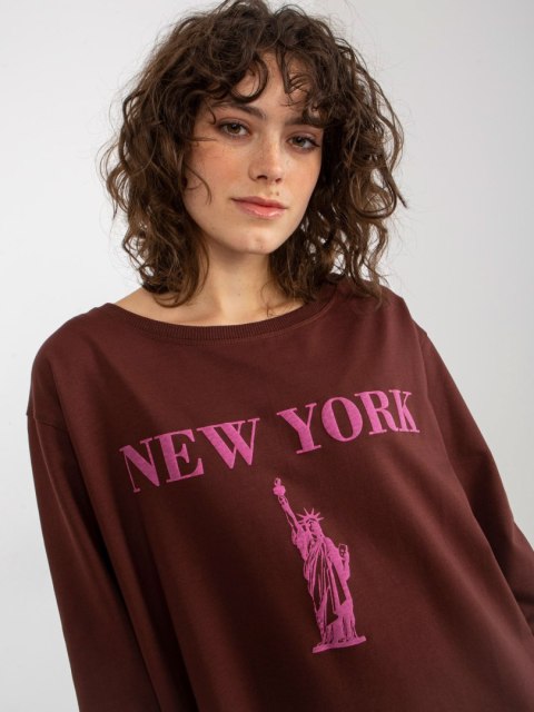 Bluza VI-BL-3212.15X brązowo-różowy