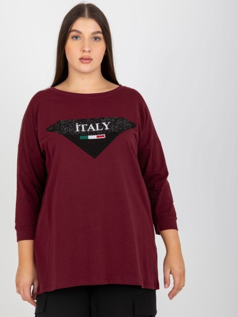 Bluzka VI-BZ-2911.82P ciemny fioletowy