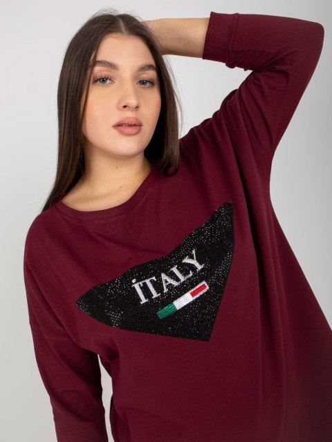 Bluzka VI-BZ-2911.82P ciemny fioletowy